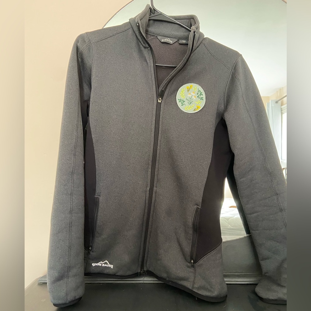Eddie Bauer jacket with iron on patch